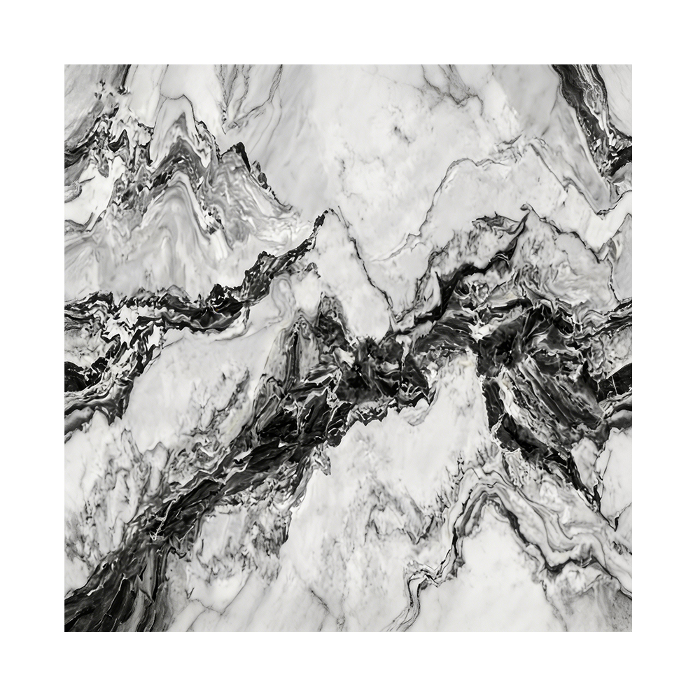 Classic Black & White Marble Grain PVC UV Panel Waterproof Wall Board