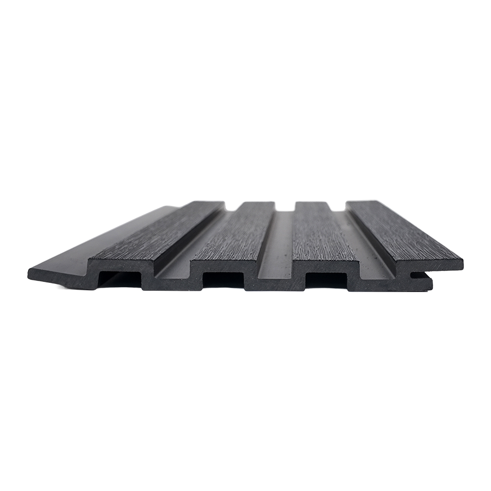 Outdoor Fluted PE Exterior Wall Panel 3-Slot HDPE Facade Cladding