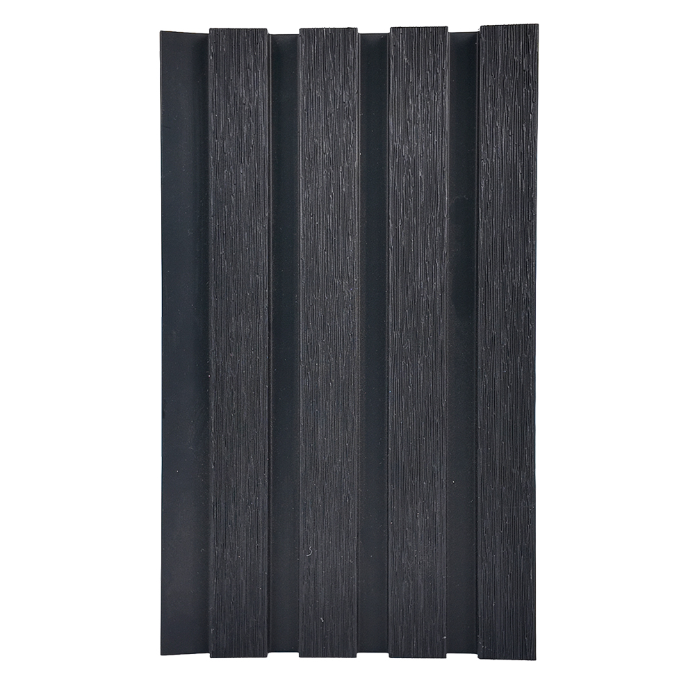 Outdoor Fluted PE Exterior Wall Panel 3-Slot HDPE Facade Cladding