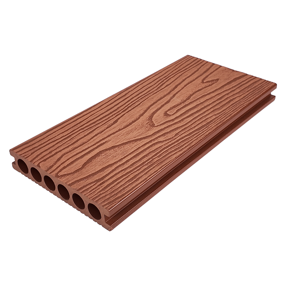 Circular Hollow PE Composite Outdoor Decking UV-Resistant Floor Sheet