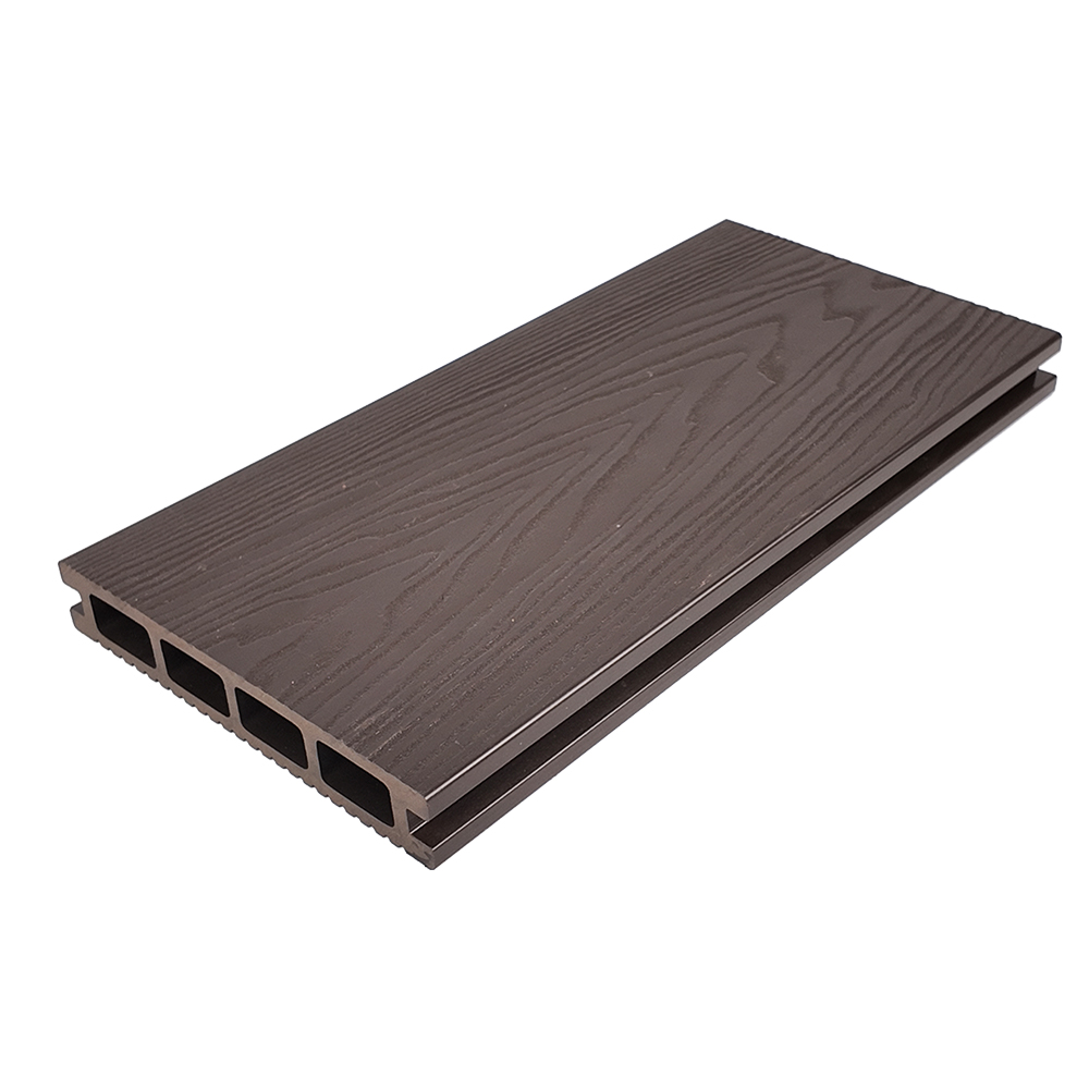 Square Hollow Core PE Composite Outdoor Decking Board for Patio