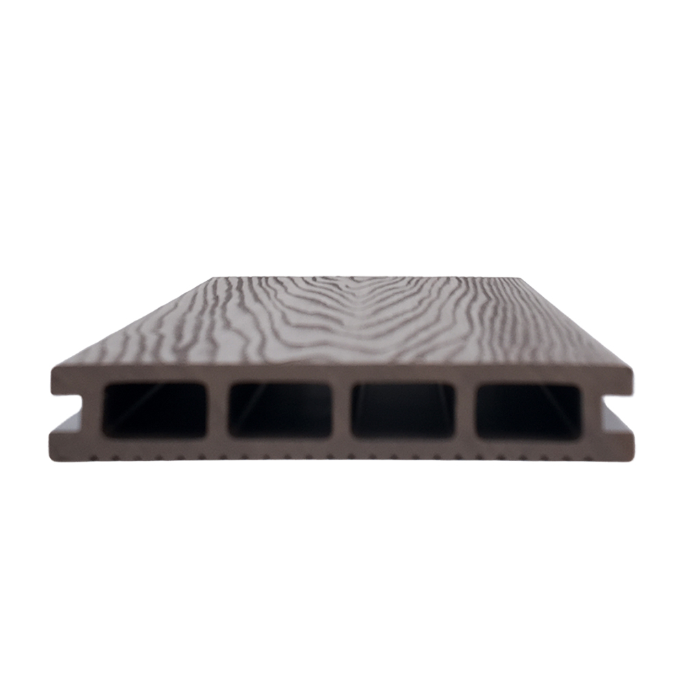 Square Hollow Core PE Composite Outdoor Decking Board for Patio