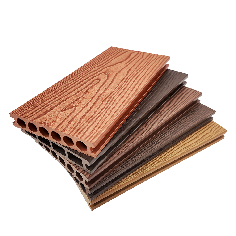 Square Hollow Core PE Composite Outdoor Decking Board for Patio