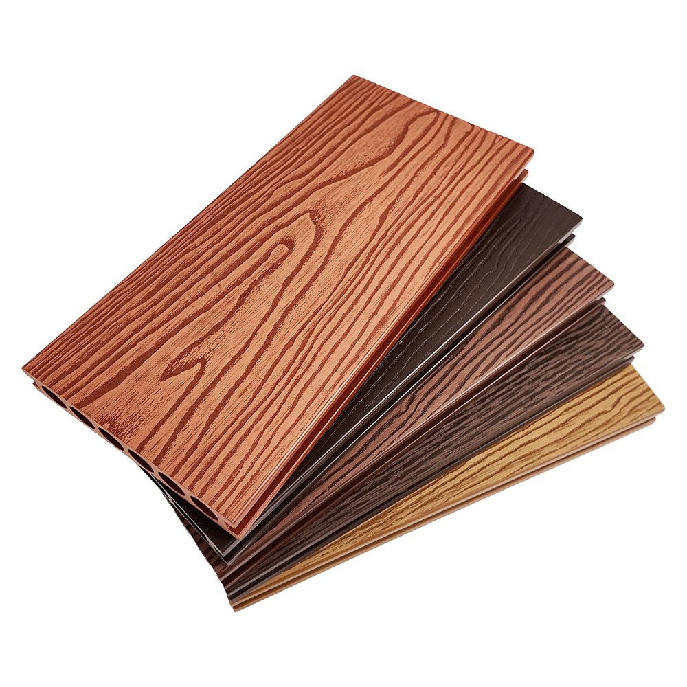 Square Hollow Core PE Composite Outdoor Decking Board for Patio