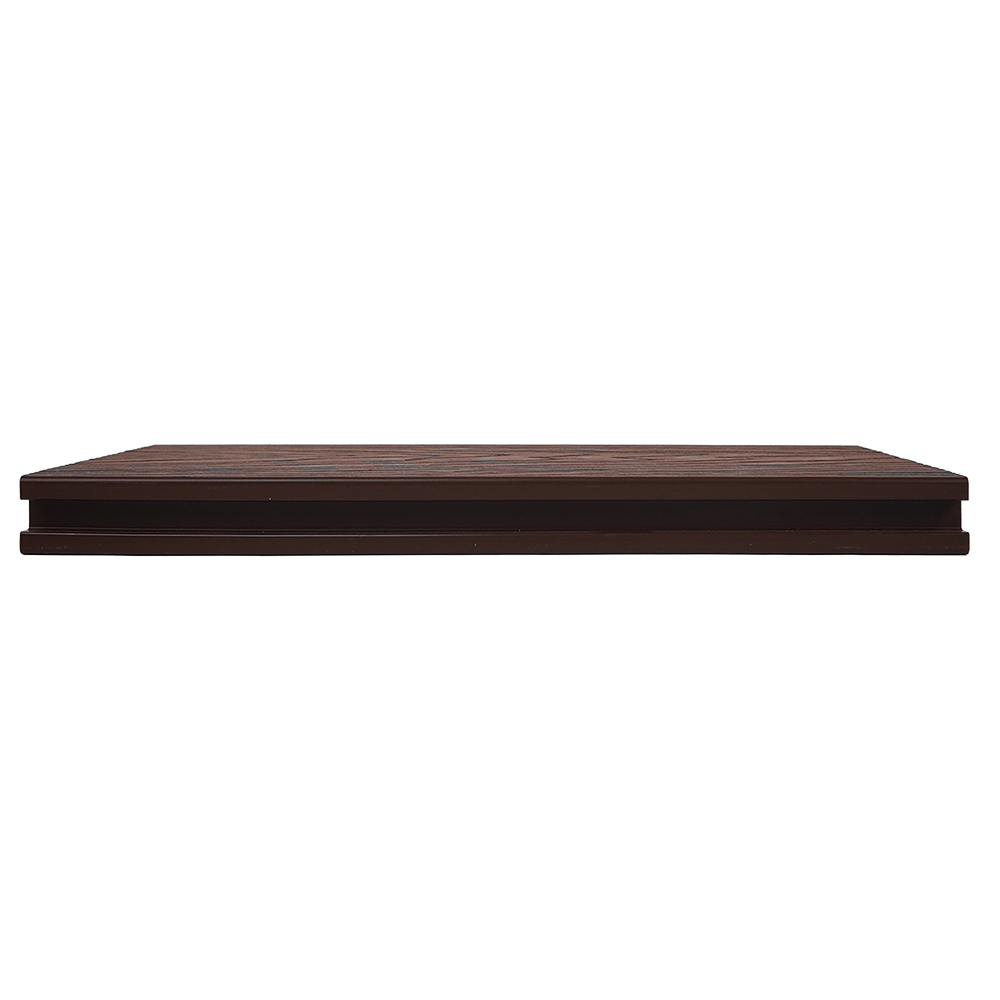 3D Wood Grain Round Hole PE Composite Outdoor Decking Plank