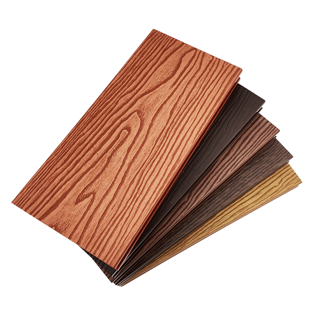 Round Hole PE Outdoor Decking Anti-Slip HDPE Composite Wood Flooring