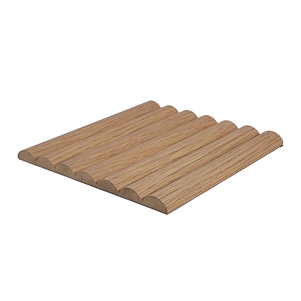Flexible Curved Wood Slat Panel Bendable Rollable Wall Cladding for Column Wrap