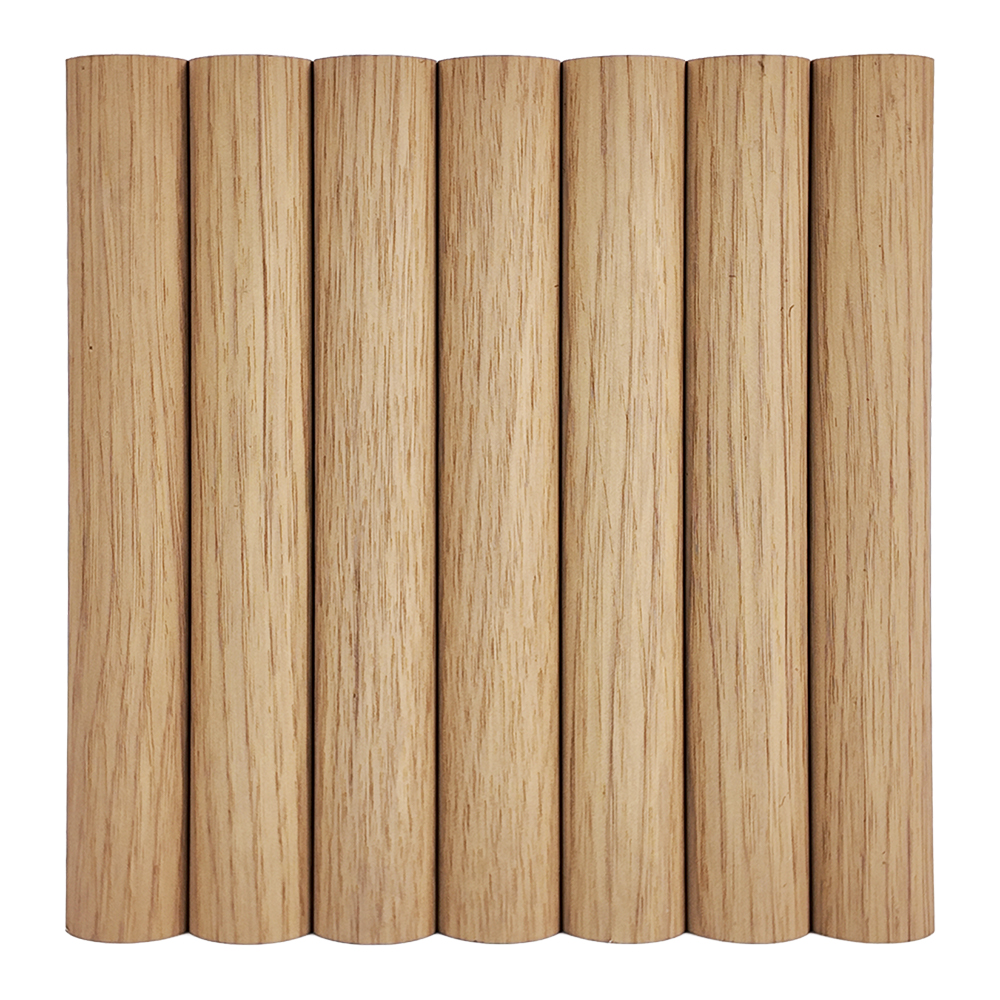 Flexible Curved Wood Slat Panel Bendable Rollable Wall Cladding for Column Wrap