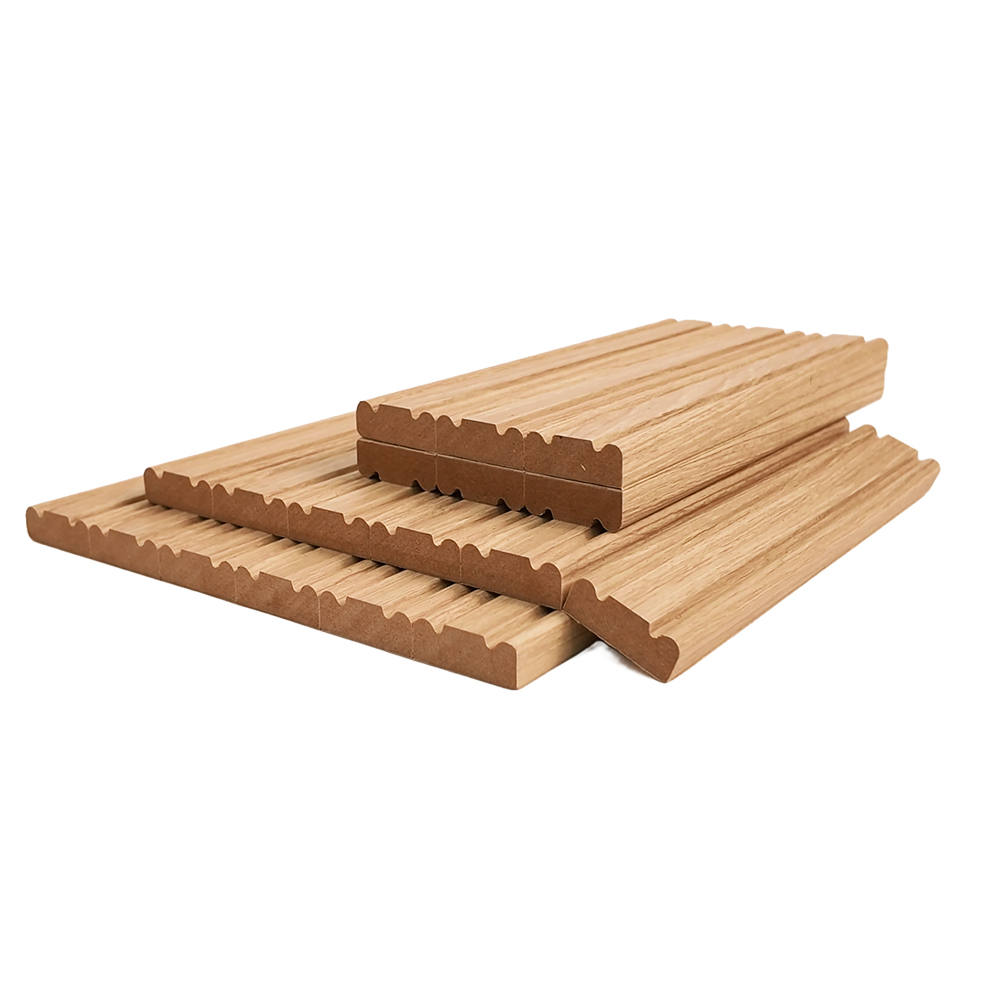 Flexible Square Slat Rollable Grille Panel Bendable Tambour Wood Sheet