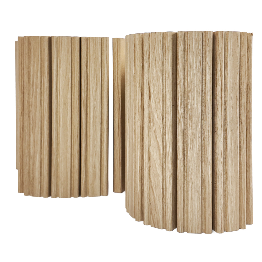 Flexible Square Slat Rollable Grille Panel Bendable Tambour Wood Sheet