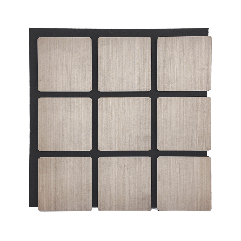 Custom Square Grid Wood Slat Acoustic Panels for Wall & Ceiling