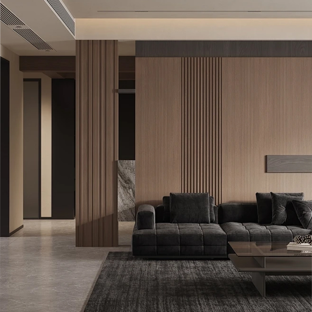 110mm Combinable Half-Round WPC Wall Panel Seamless Slat
