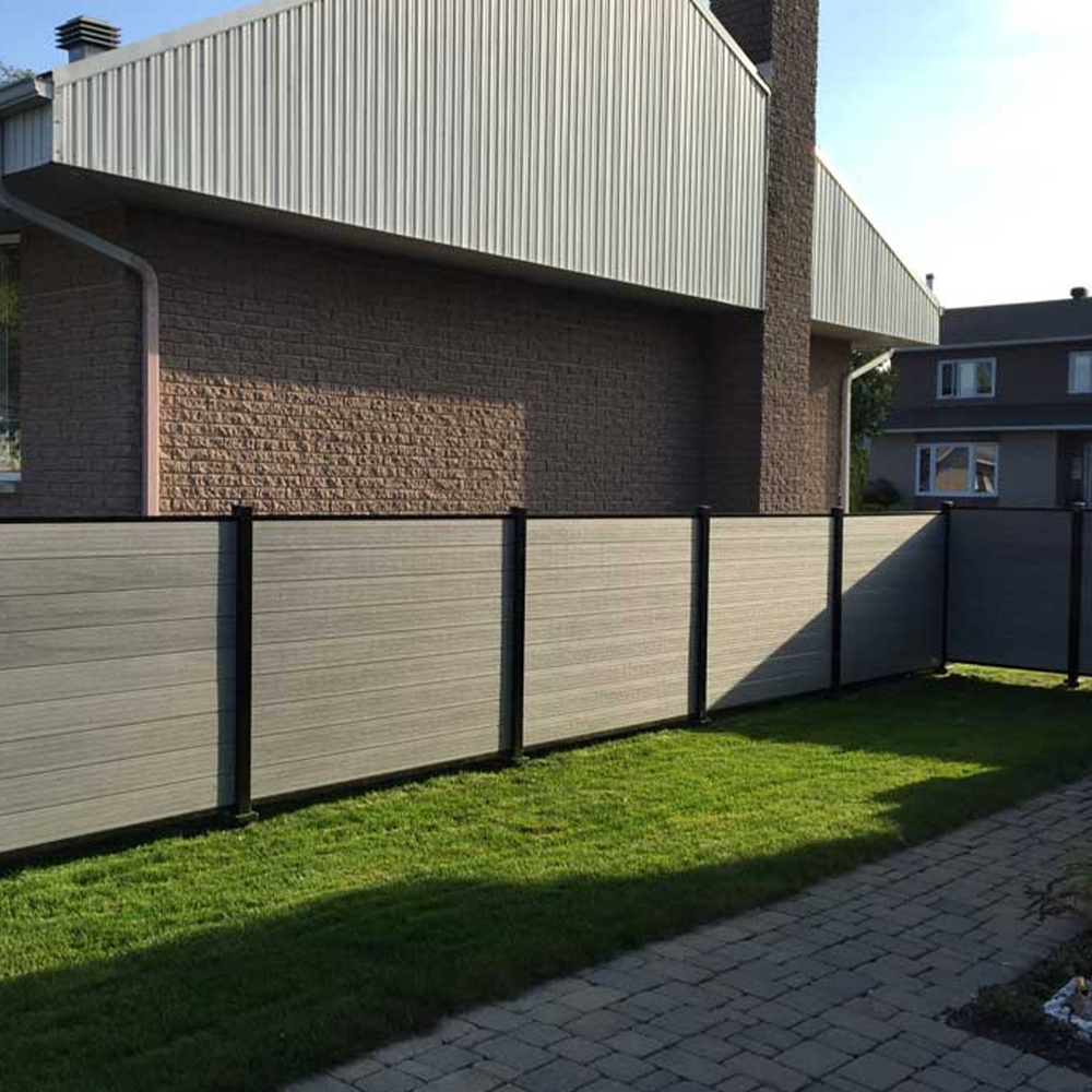 100x15mm Half-Round Combinable WPC Fluted Wall Panel