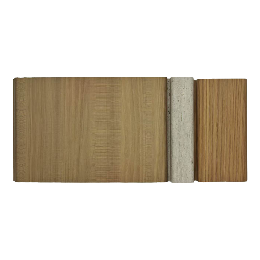 50mm Half-Round Curved WPC Timber Slat Column Panel