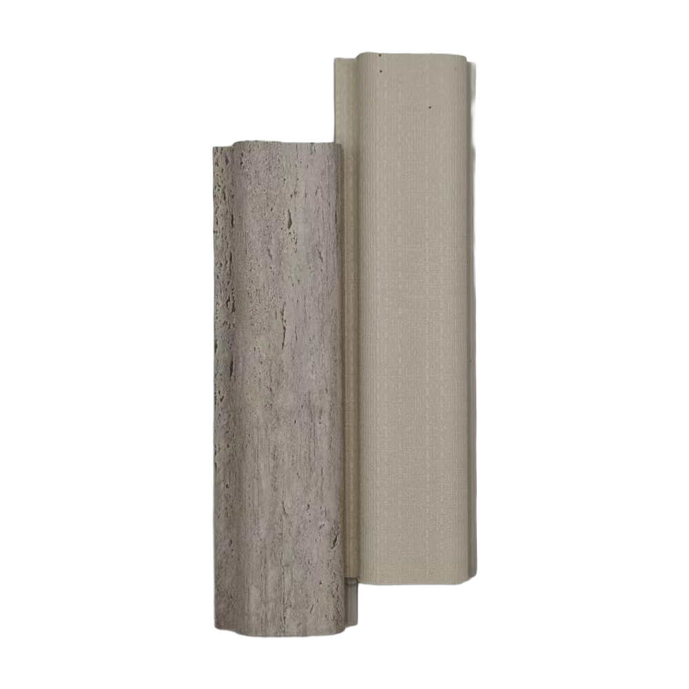 50mm Half-Round Curved WPC Timber Slat Column Panel