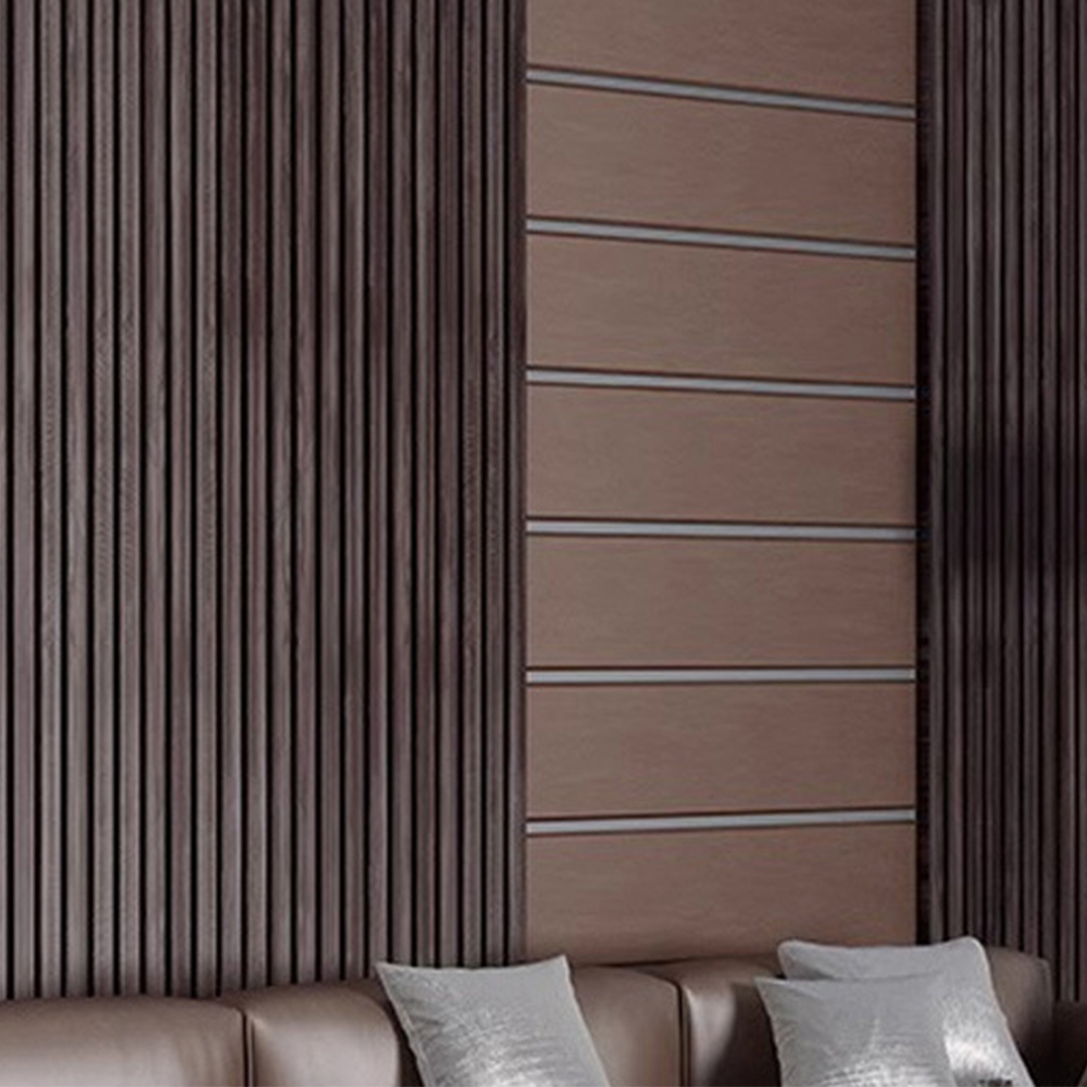 159x12mm Modern WPC Great Wall Panel Wood Grain Accent Sheet