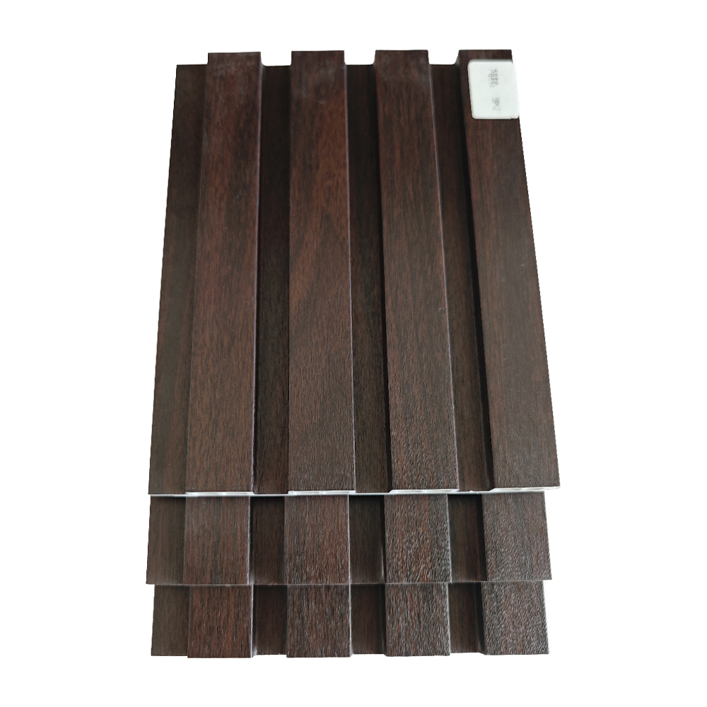 159x12mm Modern WPC Great Wall Panel Wood Grain Accent Sheet