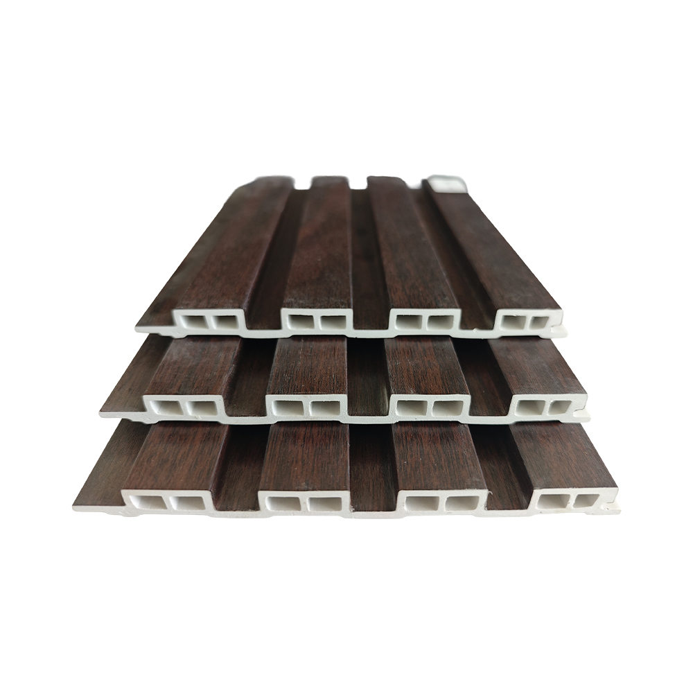 159x12mm Modern WPC Great Wall Panel Wood Grain Accent Sheet