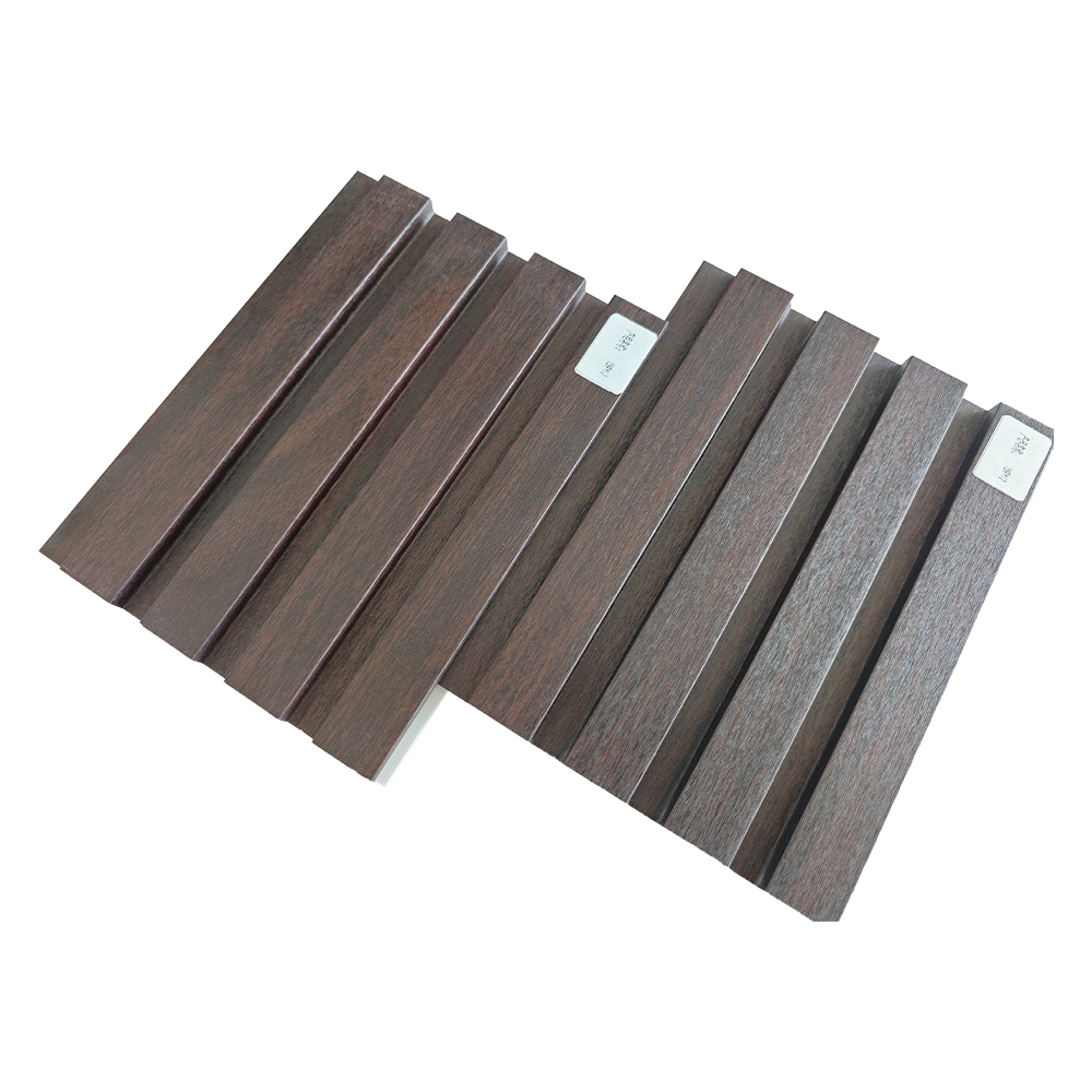 159x12mm Modern WPC Great Wall Panel Wood Grain Accent Sheet