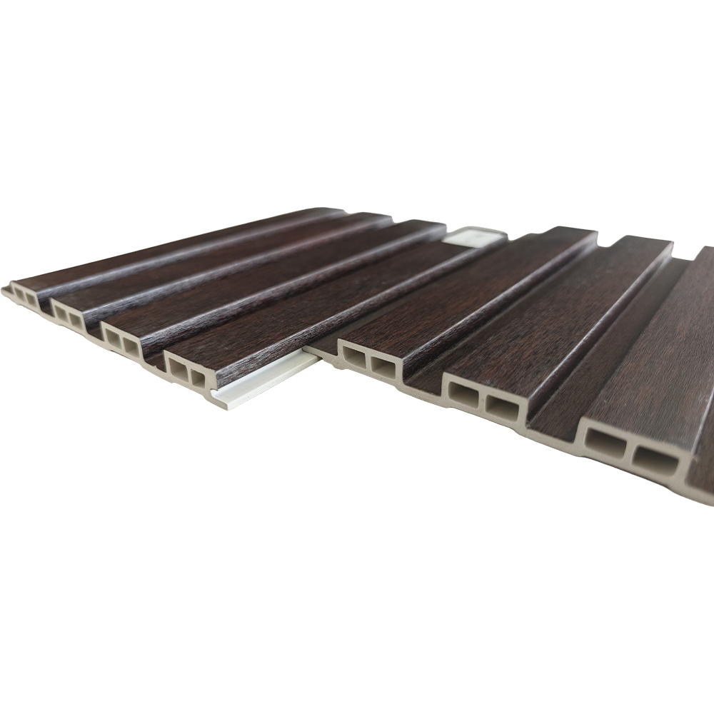 159x12mm Modern WPC Great Wall Panel Wood Grain Accent Sheet
