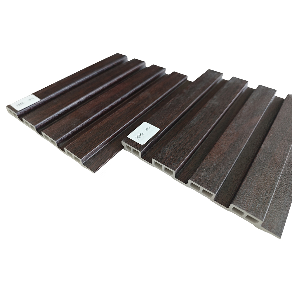 159x12mm Modern WPC Great Wall Panel Wood Grain Accent Sheet