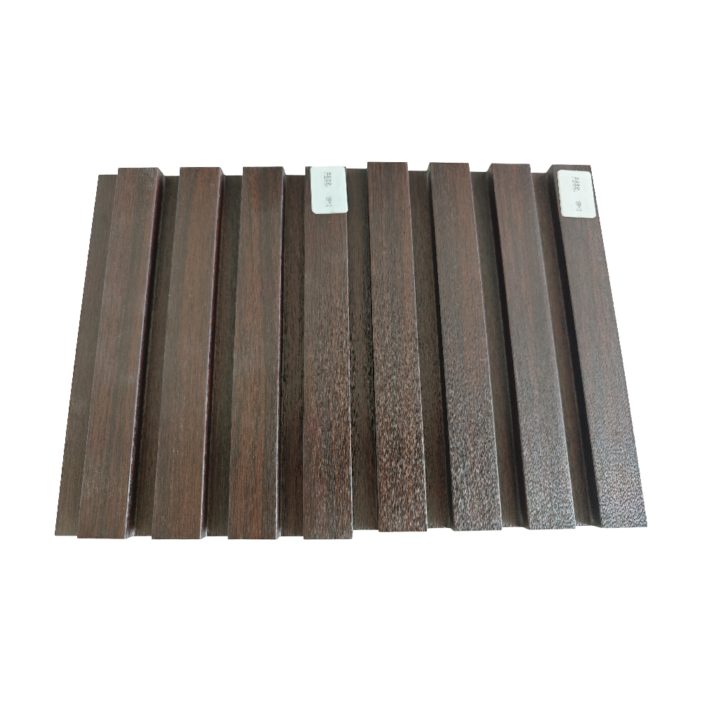 159x12mm Modern WPC Great Wall Panel Wood Grain Accent Sheet