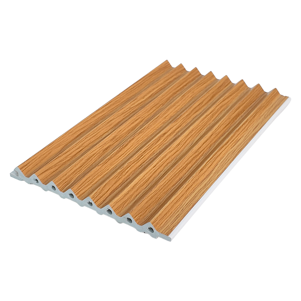 130mm WPC Triangle Fluted Wall Panel Geometric Texture Board