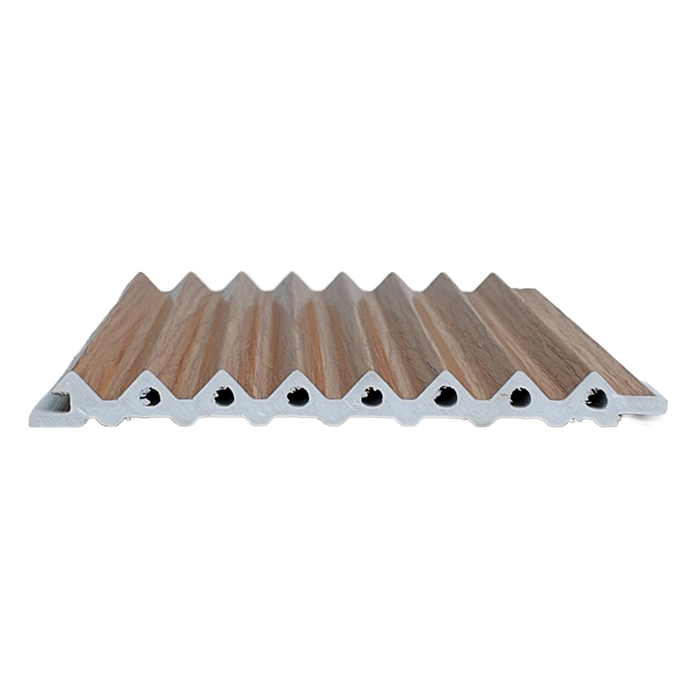 130mm WPC Triangle Fluted Wall Panel Geometric Texture Board