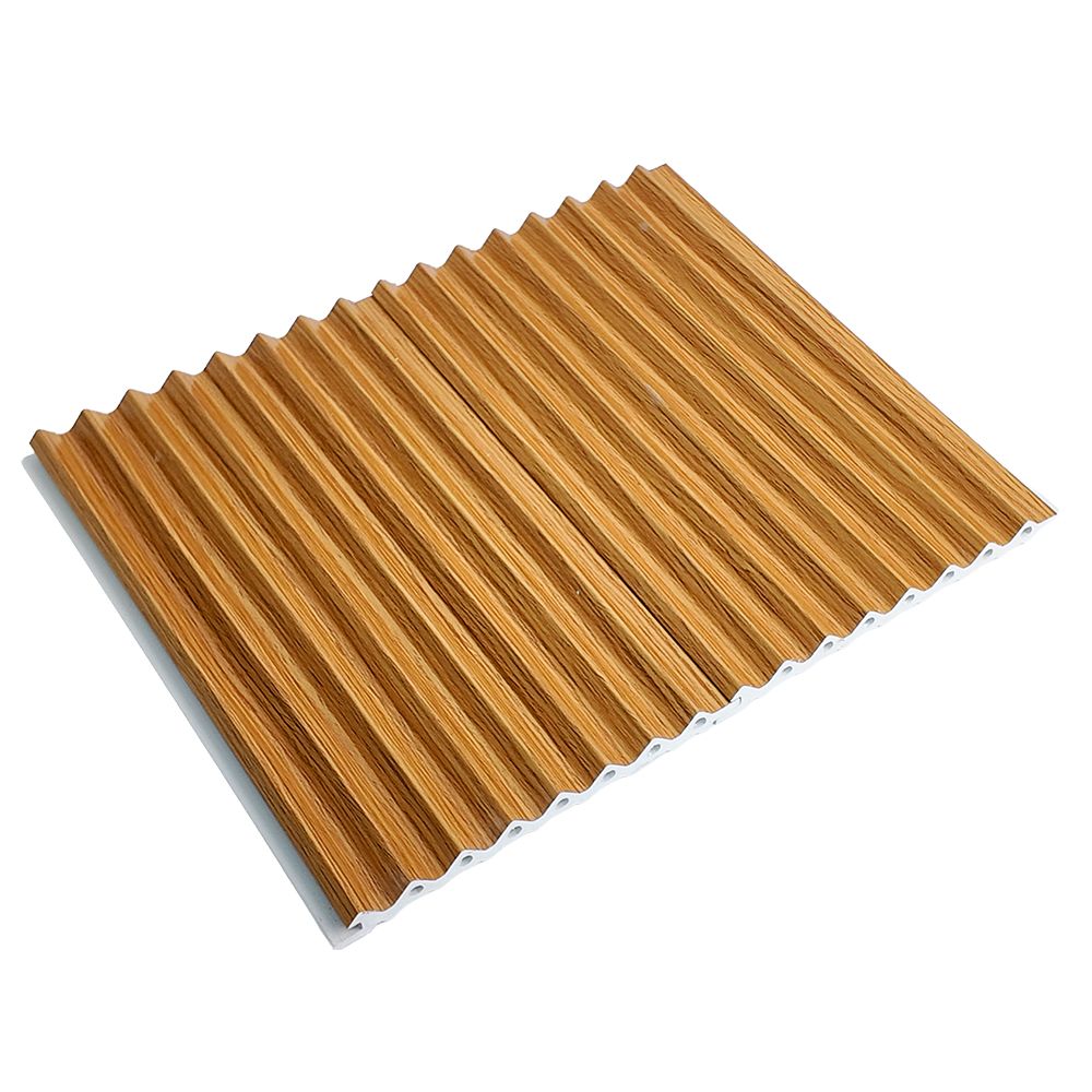 130mm WPC Triangle Fluted Wall Panel Geometric Texture Board
