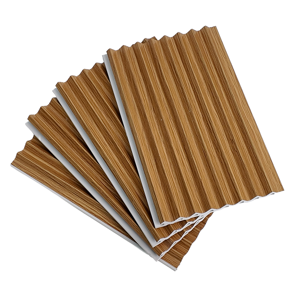 130mm WPC Triangle Fluted Wall Panel Geometric Texture Board