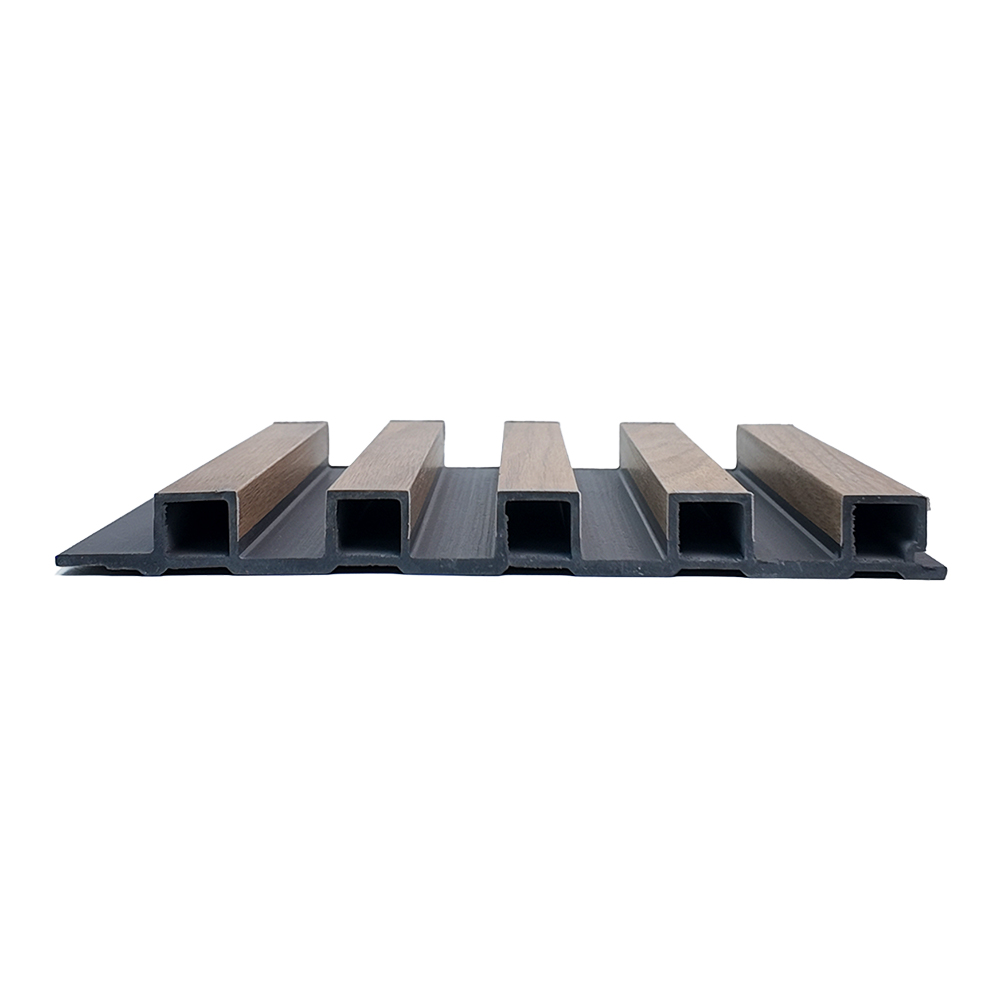 210x20mm 5-Cell WPC Fluted Grille Panel Architectural Wall Board