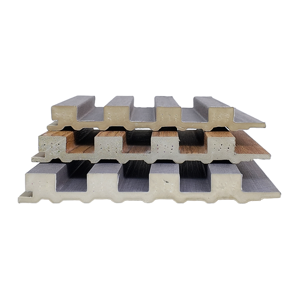140mm Heavy-Duty Solid WPC Grille Wall Panel High Density