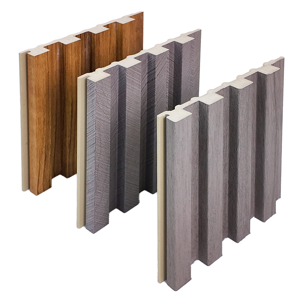 140mm Heavy-Duty Solid WPC Grille Wall Panel High Density