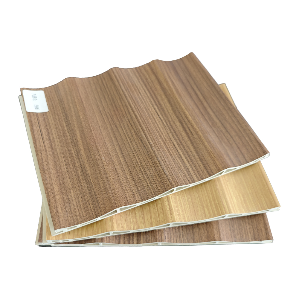 204mm 4-Arc Wave WPC Fluted Wall Panel Curved Accent Board