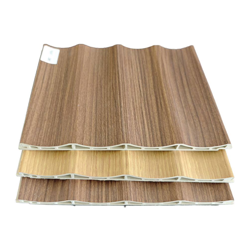 204mm 4-Arc Wave WPC Fluted Wall Panel Curved Accent Board