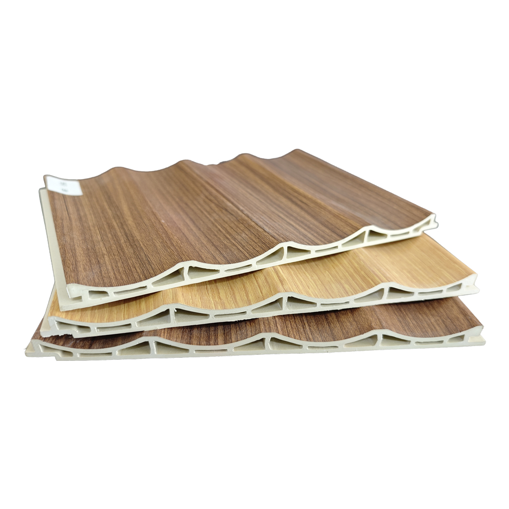 204mm 4-Arc Wave WPC Fluted Wall Panel Curved Accent Board