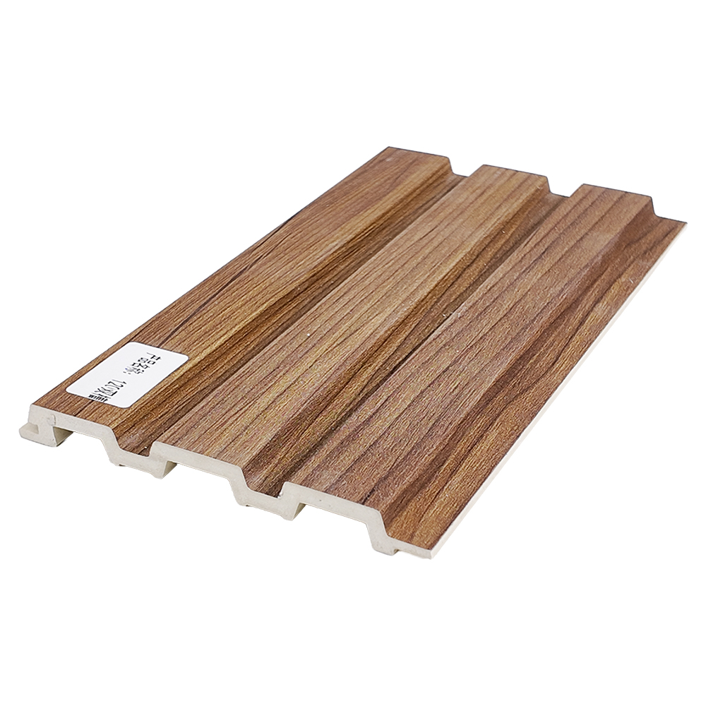 120mm Dual-Slot WPC Fluted Wall Panel Timber Look Slat
