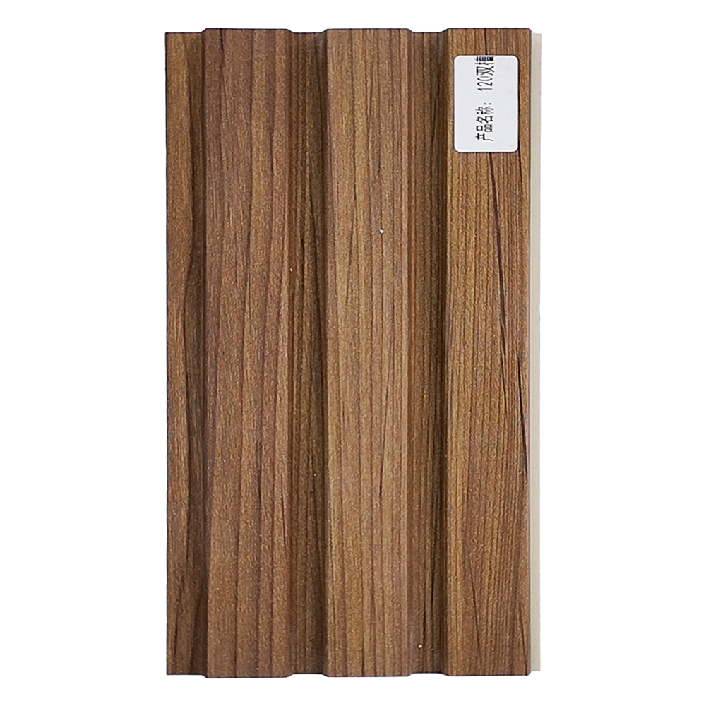 120mm Dual-Slot WPC Fluted Wall Panel Timber Look Slat