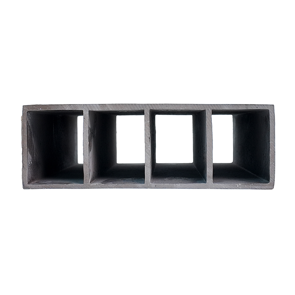 50x150mm WPC Timber Tube Column Hollow Timber Slat Panel for Partition